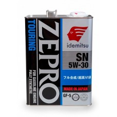 IDEMITSU ZEPRO TOURING SN/GF-5 5W30 4л (Япония) 1845-004/4251004